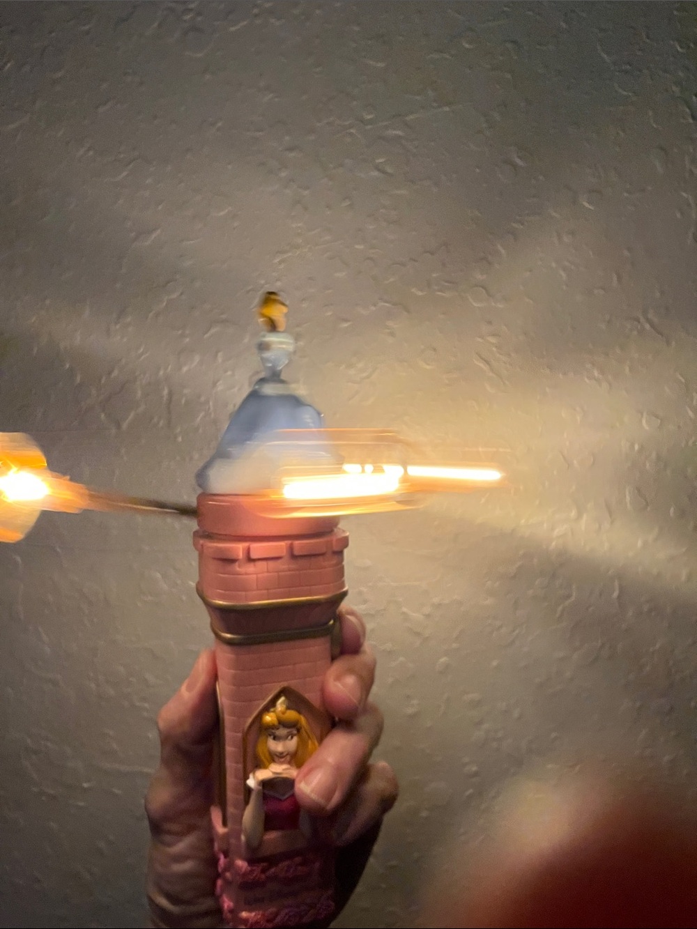 Vintage Disney Parks Princess Castle Light Chaser spinner